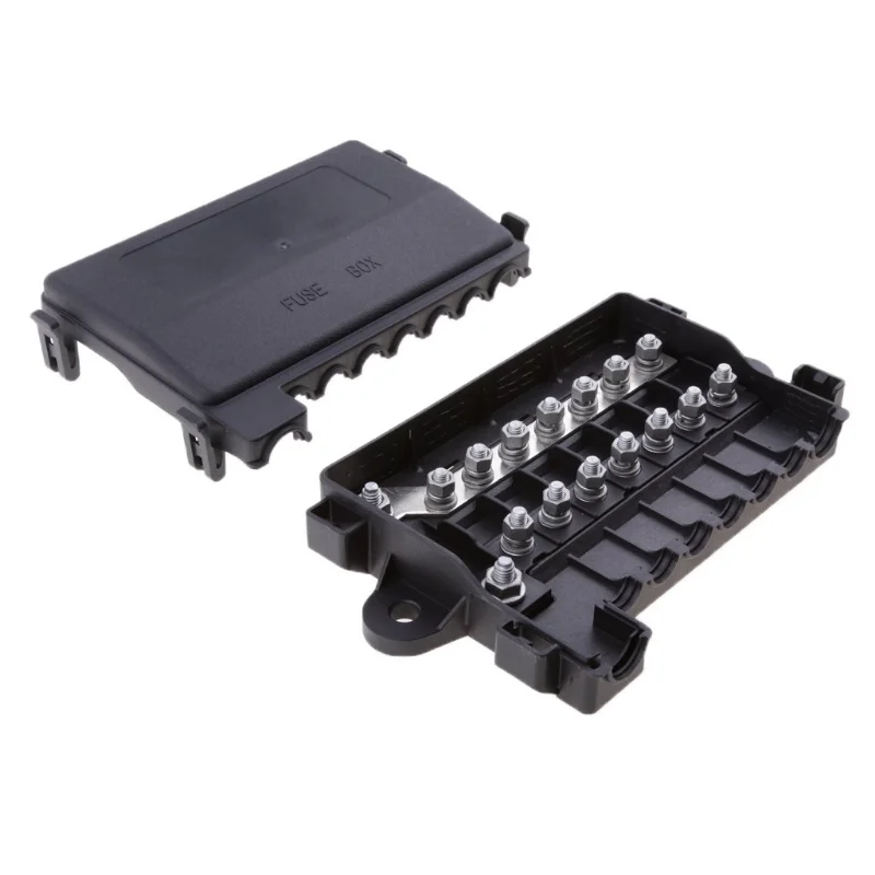 DaierTek 12V Fuse Block Durable MIDI Multi-Way Fuse Block Box Holder 7 Way Fuse box for RV Car Boat Bus Accessory
DaierTek 12V Fuse Block Durable MIDI Multi-Way Fuse Block Box Holder 7 Way Fuse box for RV Car Boat Bus Accessory