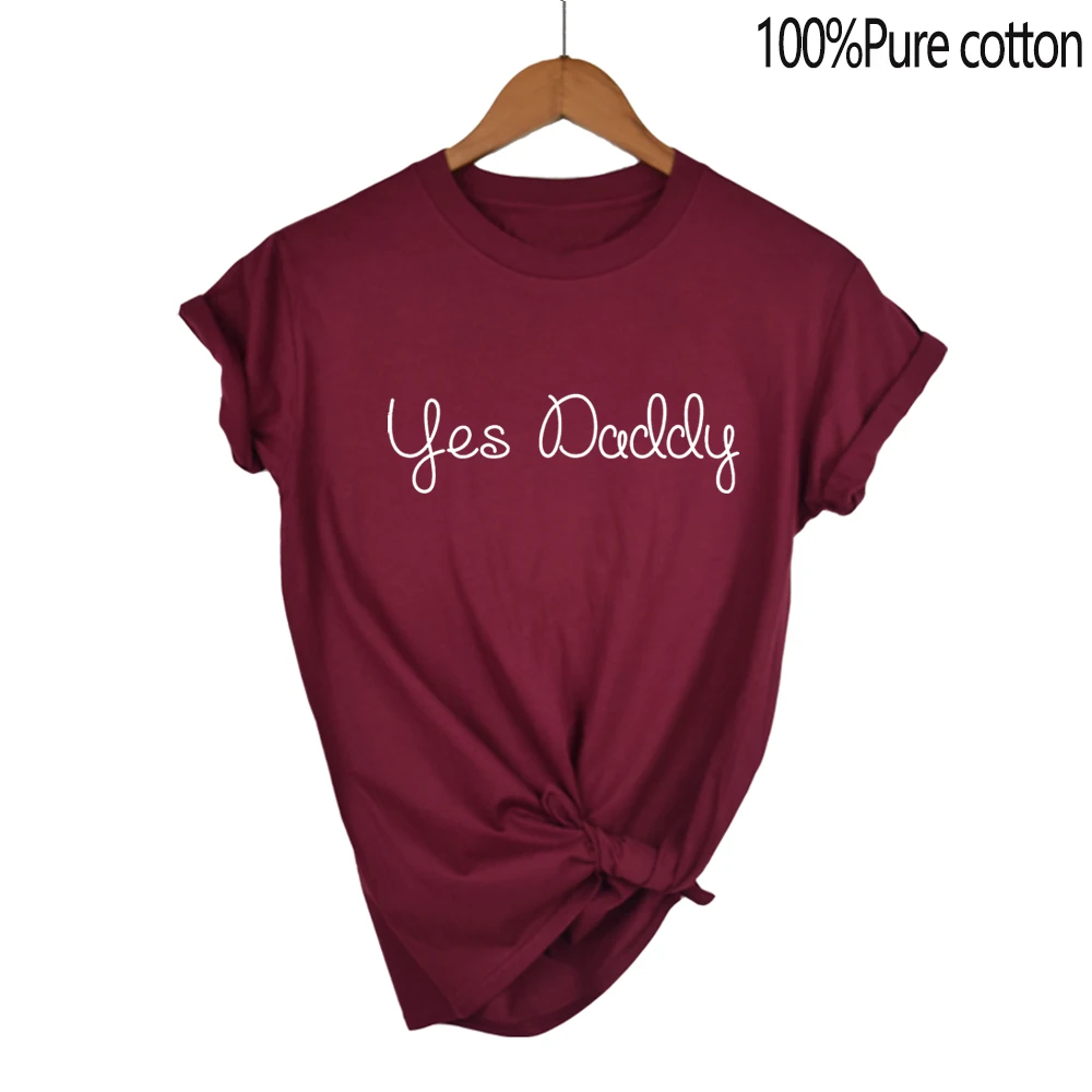 Yes, Daddy printed cotton T-shirt European and American style cross-border style couples T-shirt CP fashion and personality
Yes, Daddy printed cotton T-shirt European and American style cross-border style couples T-shirt CP fashion and personality
