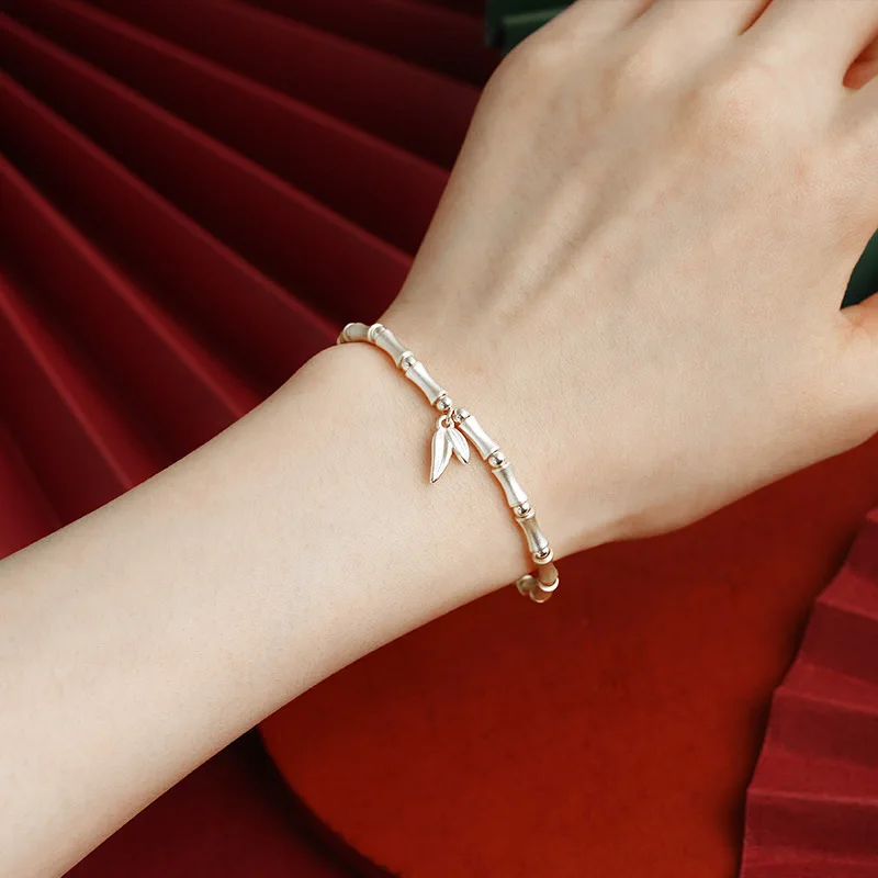 Women Girls Wristband Color Silver Gold Bamboo Elastic Beads Decorated Bracelet Jewelry Gift
Women Girls Wristband Color Silver Gold Bamboo Elastic Beads Decorated Bracelet Jewelry Gift
