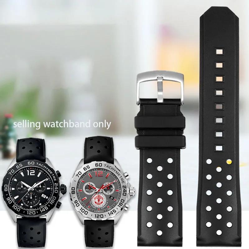 Silicone Rubber Watch Strap for Heuer DRIVE TIMER Kaya F1 Race Car Waz2113 Teso Kutu Silicagel Breathable Belt Men's Watchband
Silicone Rubber Watch Strap for Heuer DRIVE TIMER Kaya F1 Race Car Waz2113 Teso Kutu Silicagel Breathable Belt Men's Watchband