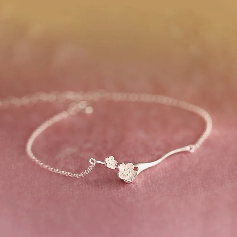 Sweet Peach Blossom Sakura Flower Charm Bracelets For Women Fresh Branch Bracelet Wedding Party Jewelry
Sweet Peach Blossom Sakura Flower Charm Bracelets For Women Fresh Branch Bracelet Wedding Party Jewelry