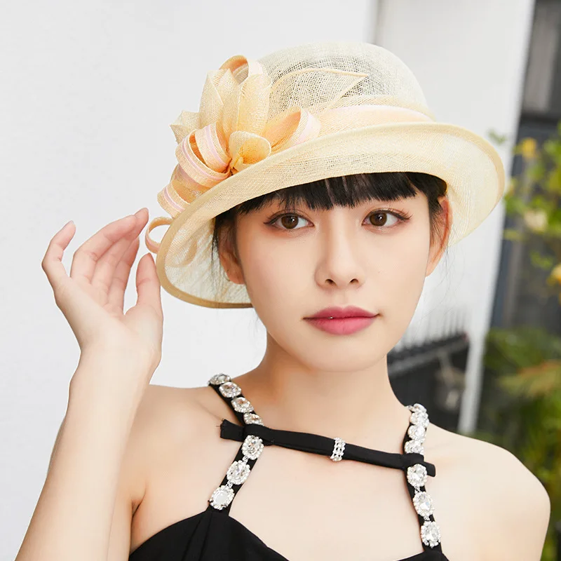 Elegant Flower Fedora Hat Women Luxury Ladies Deby Race Chic Fascinator Cocktail Cloche Hat Party Wedding Headwear Straw Sun Cap
Elegant Flower Fedora Hat Women Luxury Ladies Deby Race Chic Fascinator Cocktail Cloche Hat Party Wedding Headwear Straw Sun Cap