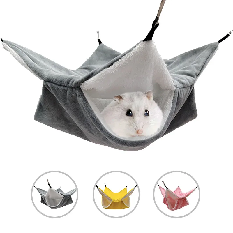 Double-Layer Pet Hamster Hammock Sugar Glider Hanging Beds House Small Animal Cage Squirrel Guinea Pig Warm Plush Cotton Nests
Double-Layer Pet Hamster Hammock Sugar Glider Hanging Beds House Small Animal Cage Squirrel Guinea Pig Warm Plush Cotton Nests