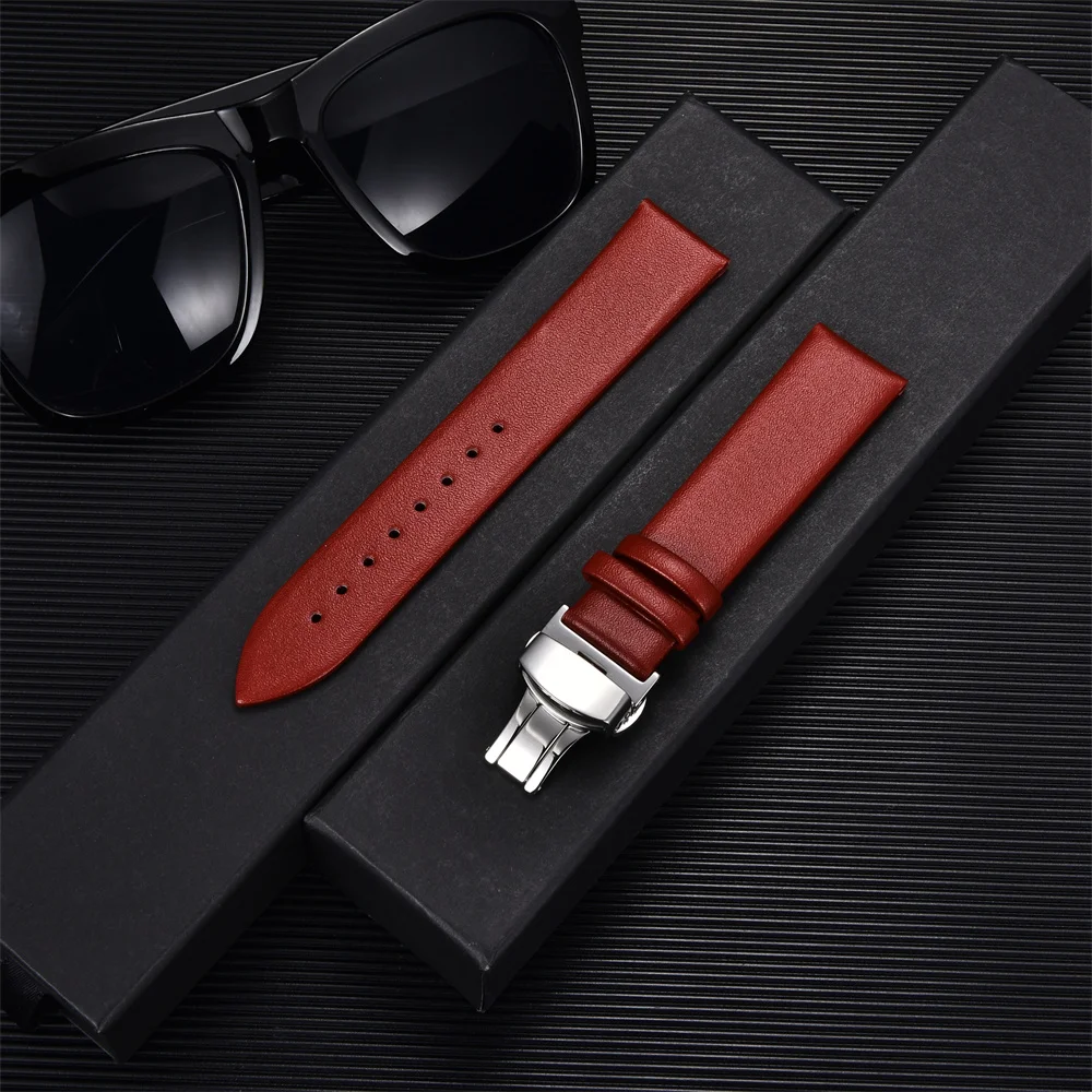 Ultra-thin Genuine Leather Strap 16mm 18mm 20mm 22mm with Automatic Butterfly Clasp for Samsung Galaxy Watch 4 Watchbands
Ultra-thin Genuine Leather Strap 16mm 18mm 20mm 22mm with Automatic Butterfly Clasp for Samsung Galaxy Watch 4 Watchbands