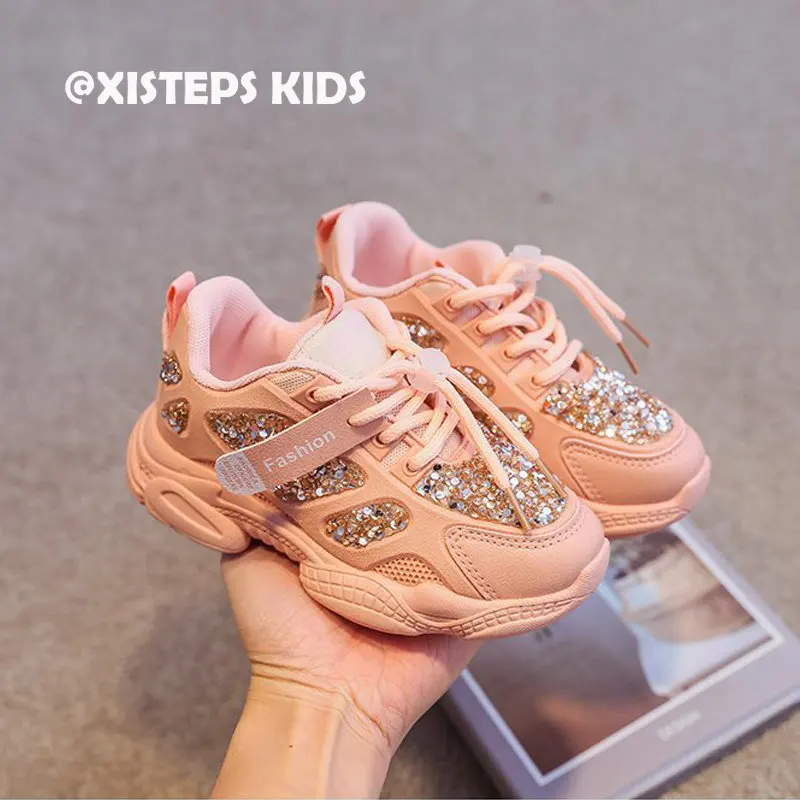 XISTEPS Sequins Casual Sneakers for Children Girls Boys 2023 Breathable Non-slip Leisure Sport Shoes Zapatos Pink White Footwear
XISTEPS Sequins Casual Sneakers for Children Girls Boys 2023 Breathable Non-slip Leisure Sport Shoes Zapatos Pink White Footwear
