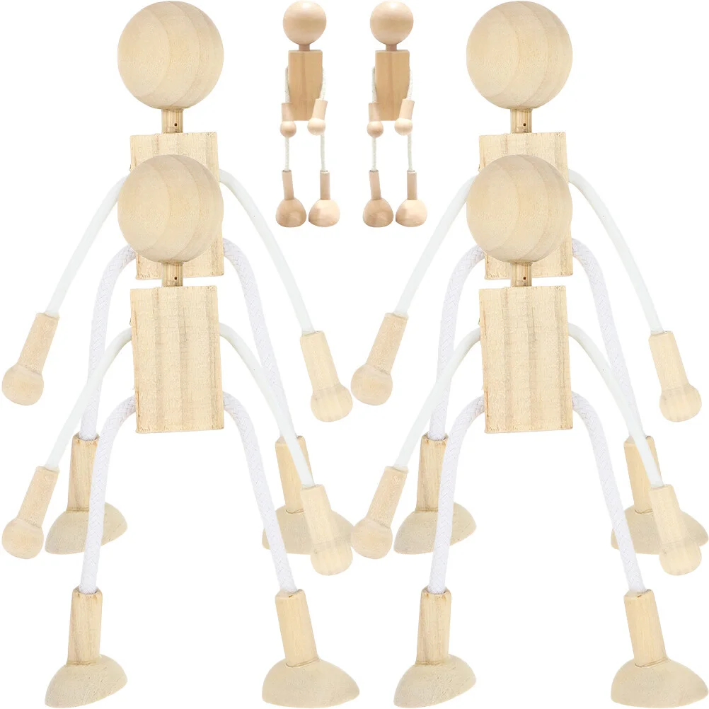 6 Pcs Wooden Toy Carving Kids DIY Figures Unfinished Playthings Dolls Model For Decor Craft Toys Child 
6 Pcs Wooden Toy Carving Kids DIY Figures Unfinished Playthings Dolls Model For Decor Craft Toys Child