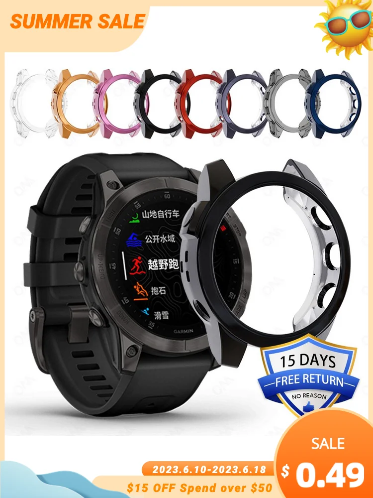 Цветной чехол для часов Garmin Epix, Модный мягкий чехол из ТПУ с отверстиями, защитный чехол, умные аксессуары для Garmin Epix
Цветной чехол для часов Garmin Epix, Модный мягкий чехол из ТПУ с отверстиями, защитный чехол, умные аксессуары для Garmin Epix