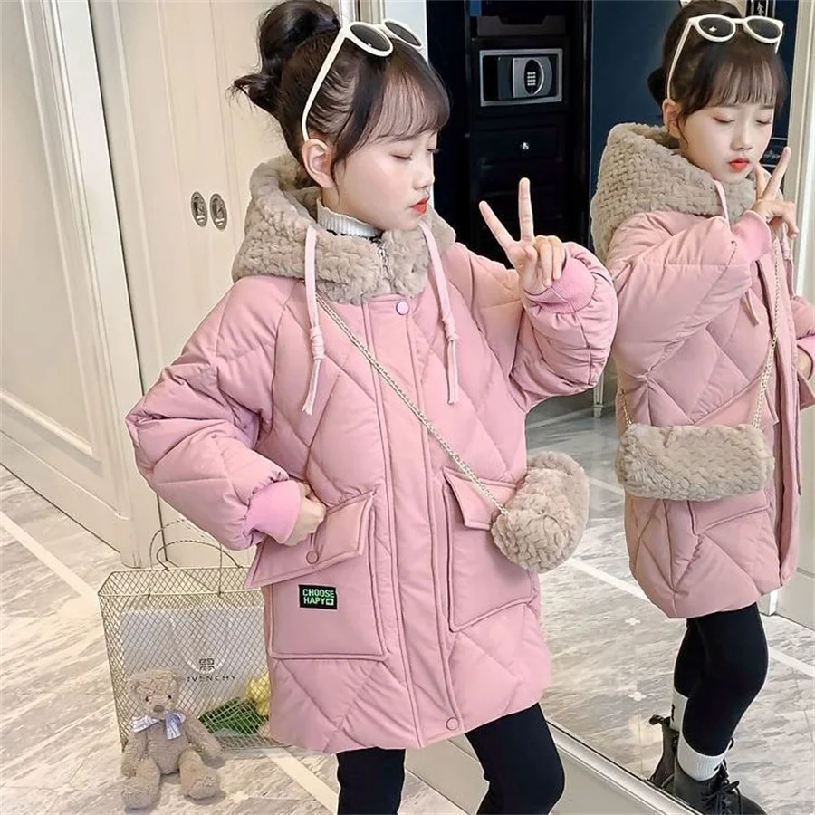 New Children's Coat Fall Winter Baby Boys Girls Cotton-padded Parka & Coats Warm Long Jackets Casual Suit Sleeves with bag
New Children's Coat Fall Winter Baby Boys Girls Cotton-padded Parka & Coats Warm Long Jackets Casual Suit Sleeves with bag