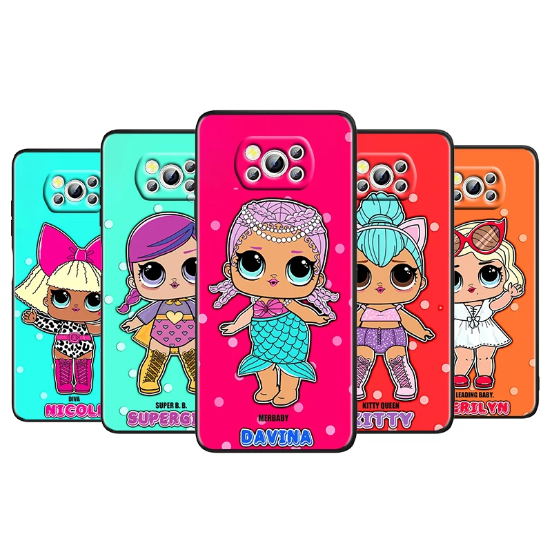 Girl LOL Surprise Doll For Xiaomi Poco M4 X4 X3 F3 GT NFC M3 C3 M2 F2 F1 X2 Pro Silicone Soft Black Phone Case Cover Capa Coque
Girl LOL Surprise Doll For Xiaomi Poco M4 X4 X3 F3 GT NFC M3 C3 M2 F2 F1 X2 Pro Silicone Soft Black Phone Case Cover Capa Coque