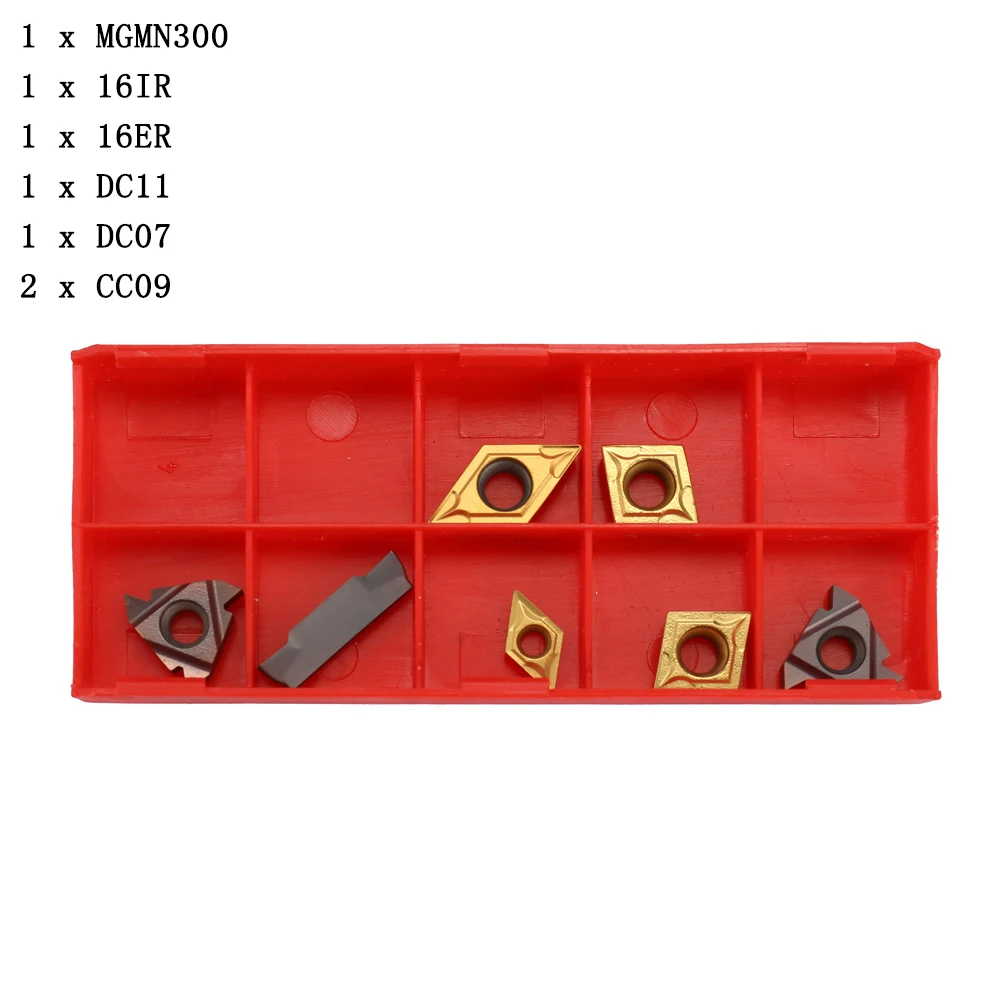 Carbide Inserts for 16mm Shank Lathe Boring Bar Turning Tool Holder 7pcs Suitable for Steel and Stainless Steel
Carbide Inserts for 16mm Shank Lathe Boring Bar Turning Tool Holder 7pcs Suitable for Steel and Stainless Steel