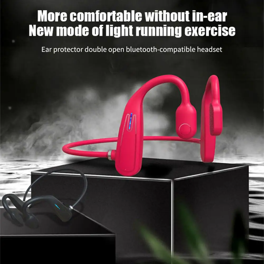 

Excellent Surround Sound Effect IP55 Waterproof Bluetooth-compatible5.0 Lossless Bone Conduction Earphone Phone Accessories
