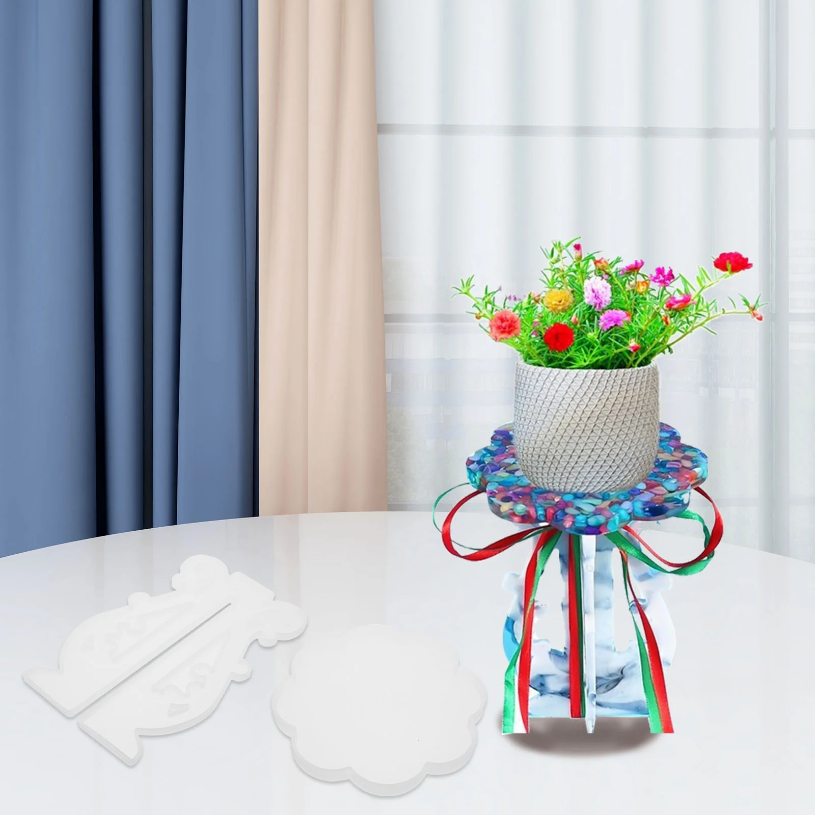 11 DIY Mold Silicone Molds Flowerpot Holder Crystal Epoxy Planter Rack Making Display Shelf
11 DIY Mold Silicone Molds Flowerpot Holder Crystal Epoxy Planter Rack Making Display Shelf