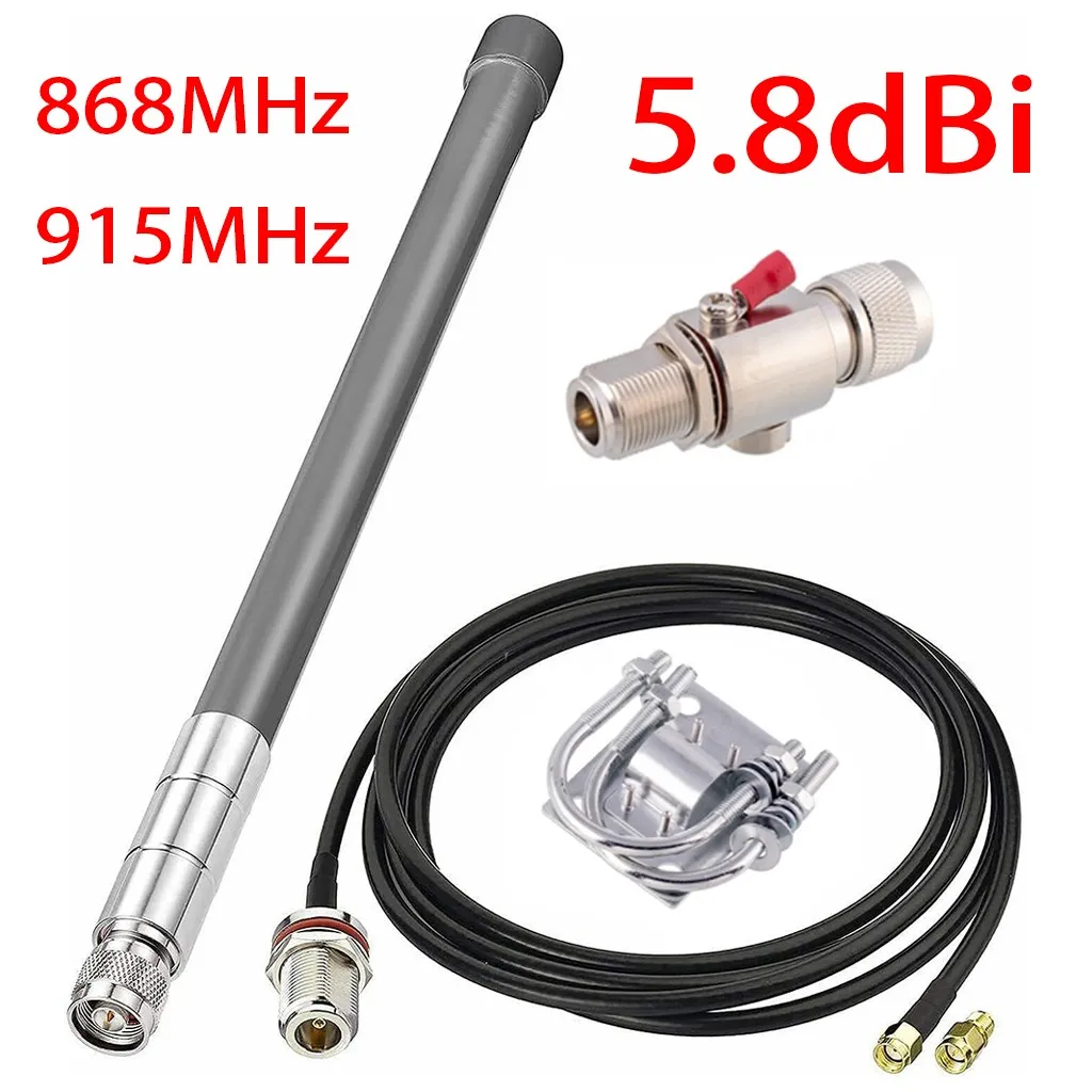 Helium Antenne 5.8 DBi For LoRaWAN 868MHz Helium Miner Nebra Bobcat 915MHz Fiberglass Lightning-arrester N-Female-to-RP-SMA Ante
Helium Antenne 5.8 DBi For LoRaWAN 868MHz Helium Miner Nebra Bobcat 915MHz Fiberglass Lightning-arrester N-Female-to-RP-SMA Ante