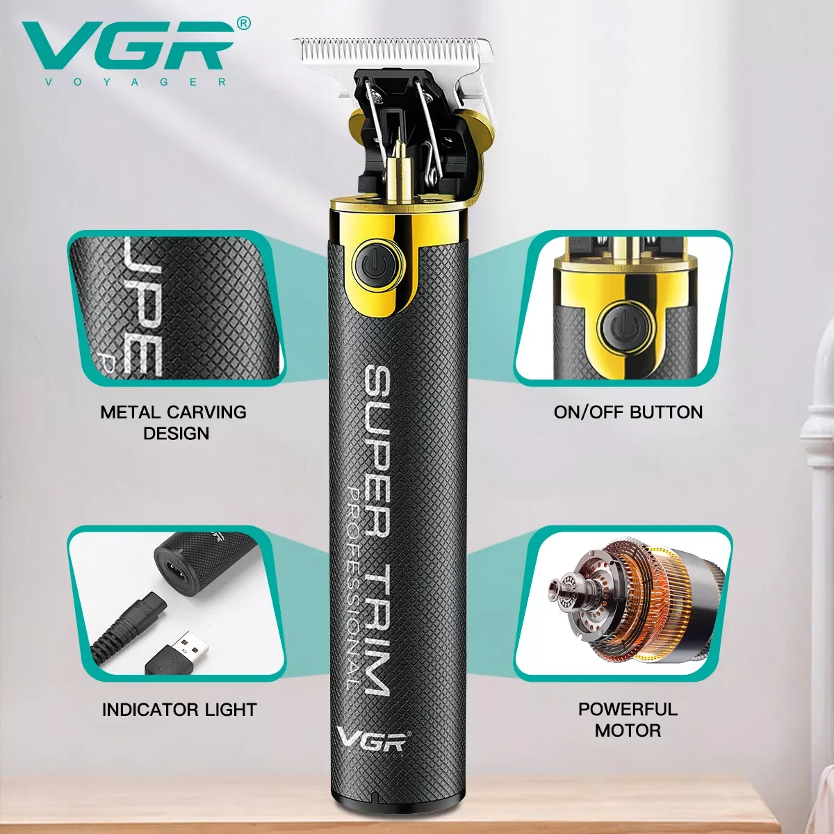 Профессиональная машинка для стрижки волос VGR T9, Беспроводная Машинка для стрижки волос, перезаряжаемая машинка для облысания, триммер для ...
Профессиональная машинка для стрижки волос VGR T9, Беспроводная Машинка для стрижки волос, перезаряжаемая машинка для облысания, триммер для ...