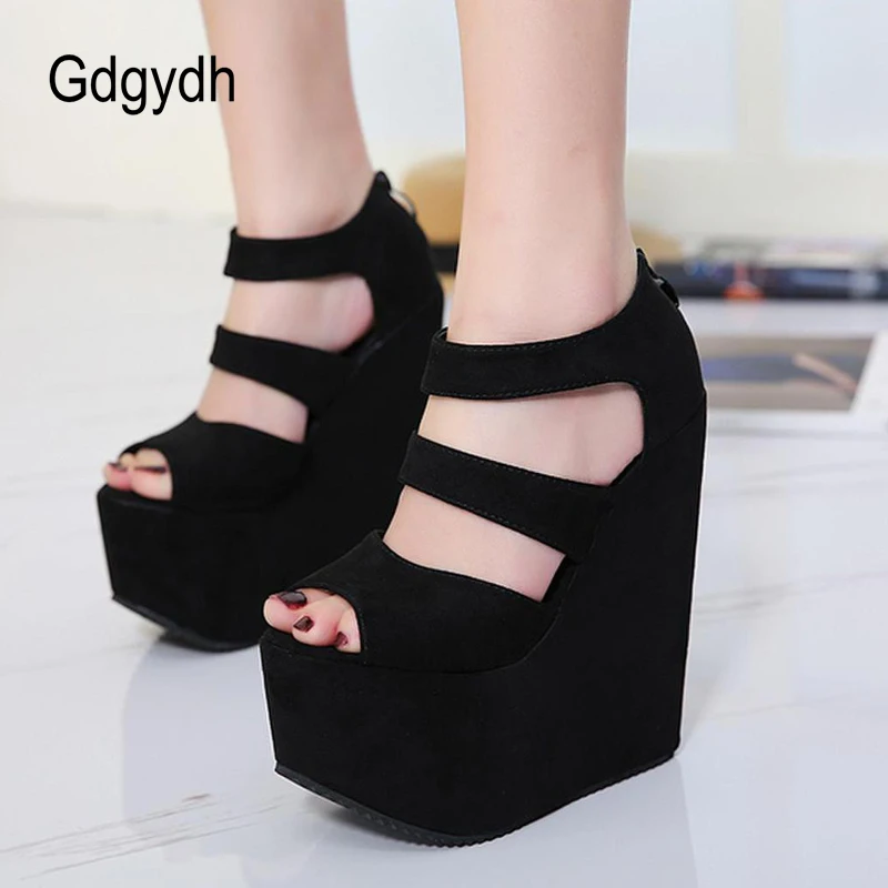 Gdgydh Black High Heel Wedge Sandals for Women Comfort Summer Open Toe Night Party Ladies Shoes Waterproof Pink Back Zipper
Gdgydh Black High Heel Wedge Sandals for Women Comfort Summer Open Toe Night Party Ladies Shoes Waterproof Pink Back Zipper