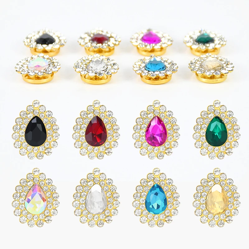 10/20pcs Glass Crystal with Rhinestone Gold Claw Water Drop Sew on Rhinestones Trims for DIY Clothing Jewelry Making Accessories
10/20pcs Glass Crystal with Rhinestone Gold Claw Water Drop Sew on Rhinestones Trims for DIY Clothing Jewelry Making Accessories