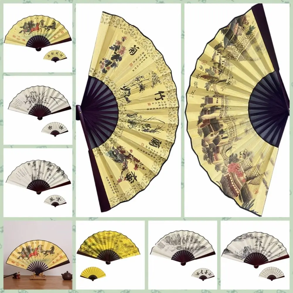 Bamboo Handle Hand Fan Silk Cloth Folding Fan Decorative Bamboo Fan for For Summer Daily Dance Wedding Party
Bamboo Handle Hand Fan Silk Cloth Folding Fan Decorative Bamboo Fan for For Summer Daily Dance Wedding Party