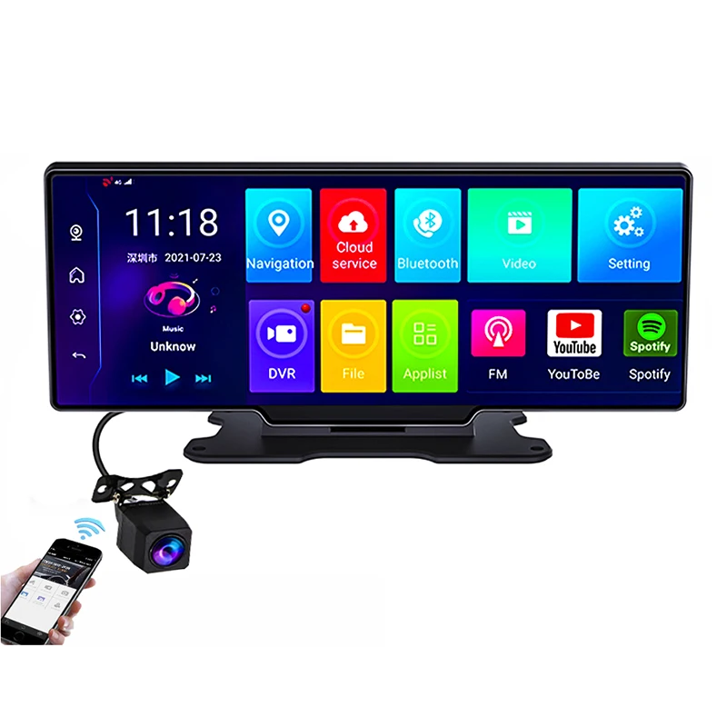 Car Surround Panoramic 4G android system car camera 10.26inch 1080P navigation gps DVR driving recorder with Smart Touch screen
Car Surround Panoramic 4G android system car camera 10.26inch 1080P navigation gps DVR driving recorder with Smart Touch screen