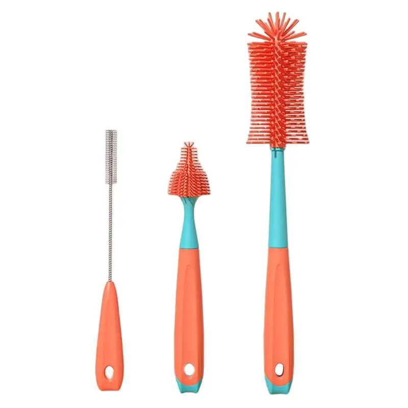 Multifunctional Handheld Baby Bottle Brushes Set Reusable Silicone Milk Bottle Straw Brush Portable Travel Washing Tools 3pcs
Multifunctional Handheld Baby Bottle Brushes Set Reusable Silicone Milk Bottle Straw Brush Portable Travel Washing Tools 3pcs