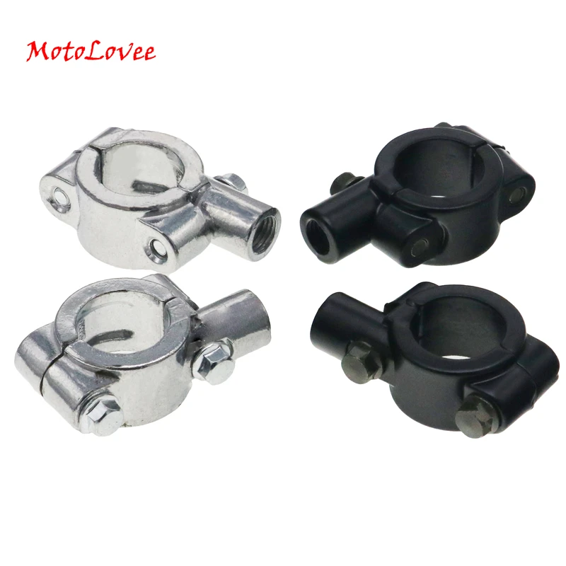 MotoLovee 1 Pair 22mm 25mm Handlebar 10mm 8mm Thread Motorcycle Mirror Mount Clamp Rear View Mirror Holder Adapter Silver Black
MotoLovee 1 Pair 22mm 25mm Handlebar 10mm 8mm Thread Motorcycle Mirror Mount Clamp Rear View Mirror Holder Adapter Silver Black