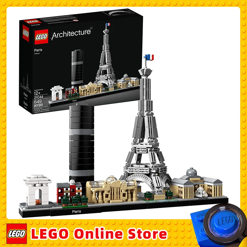 

LEGO Architecture Paris Skyline 21044 Model Building Set with Eiffel Tower and The Louvre Model, Skyline Collection, Office Home