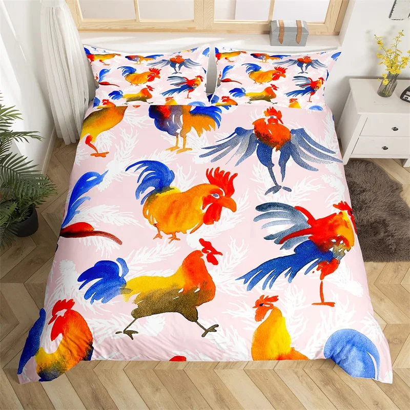 Farm Chicken King Queen Duvet Cover Rooster Goose Duck Bedding Set for Kids Teen Adult Farmhouse Animals 2/3pcs Soft Quilt Cover
Farm Chicken King Queen Duvet Cover Rooster Goose Duck Bedding Set for Kids Teen Adult Farmhouse Animals 2/3pcs Soft Quilt Cover