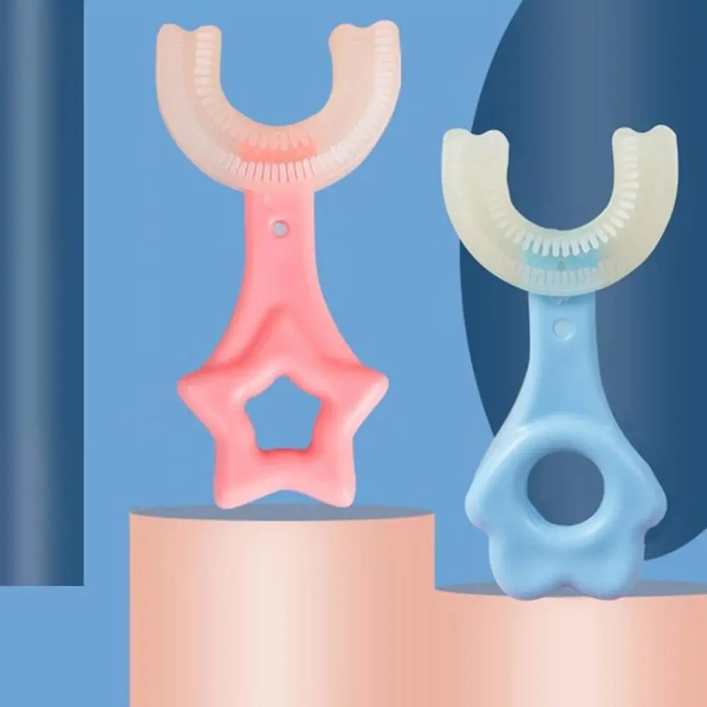 Daily Soft Fur 360 Degree Handheld Star Oral Care Teeth Cleaner U-shape Baby Toothbrush Children Silicone Toothbrush
Daily Soft Fur 360 Degree Handheld Star Oral Care Teeth Cleaner U-shape Baby Toothbrush Children Silicone Toothbrush