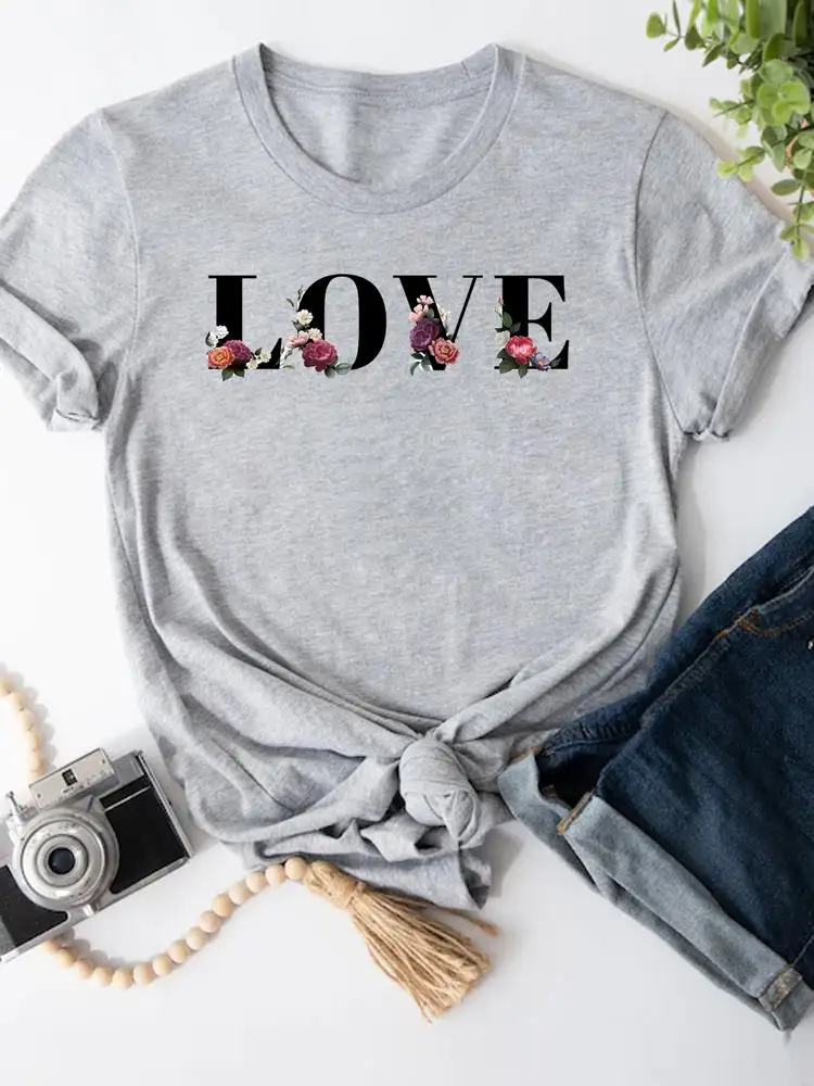 Fashion Summer Cartoon Shirt Love Floral Letter Trend Clothing Short Sleeve T-shirts Women Female Print T Top Graphic Tee
Fashion Summer Cartoon Shirt Love Floral Letter Trend Clothing Short Sleeve T-shirts Women Female Print T Top Graphic Tee