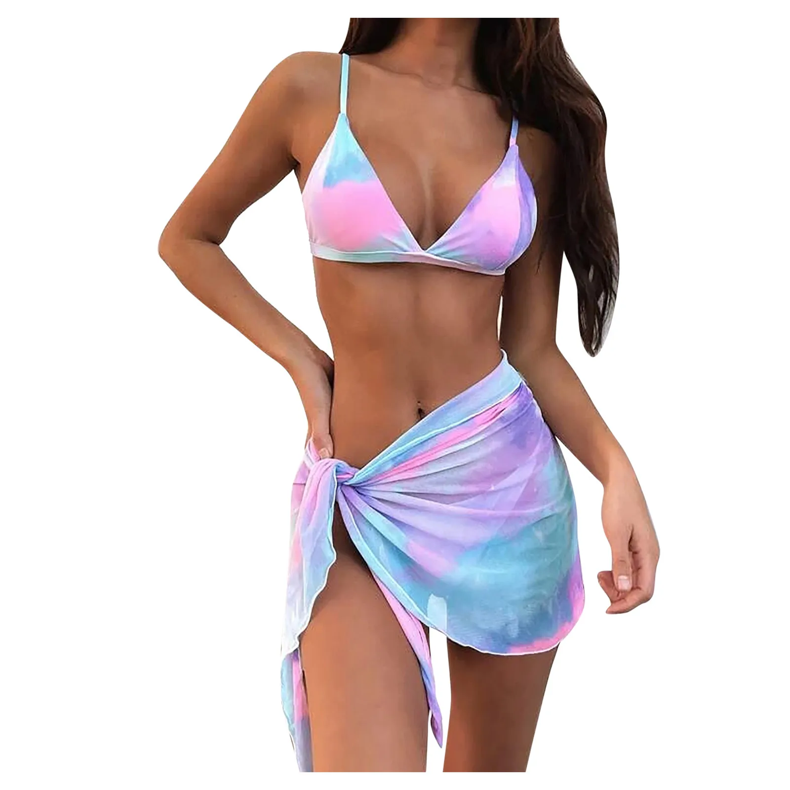 Bikini Mesh Style Skirt Women's Waist High Three-Piece Split Tie-Dye Printed Swimwears Tankinis Set Swimwears brazilian panties
Bikini Mesh Style Skirt Women's Waist High Three-Piece Split Tie-Dye Printed Swimwears Tankinis Set Swimwears brazilian panties