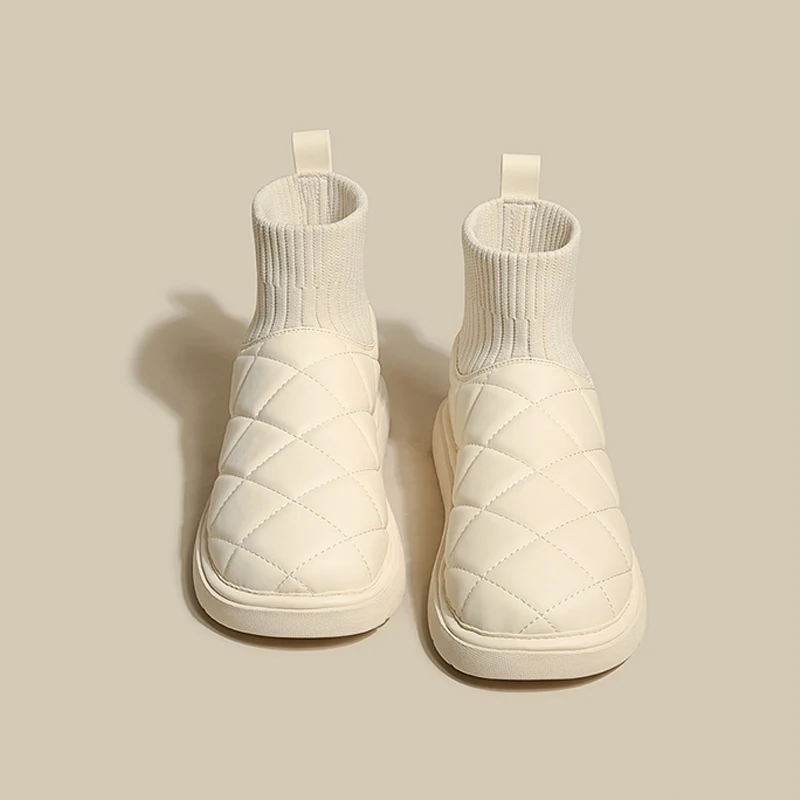 New Winter Women Snow Boots Thick Bottom Keep Warm Slip On Female Stretch Boot Ladies Soild Round Toe Knitted Casual Plush Shoes
New Winter Women Snow Boots Thick Bottom Keep Warm Slip On Female Stretch Boot Ladies Soild Round Toe Knitted Casual Plush Shoes