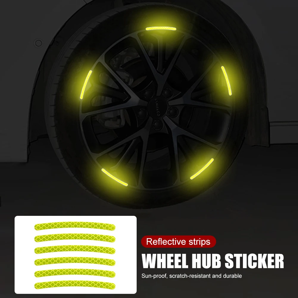 20Pcs Car Wheel Rim Sticker Universal Reflective Car Wheel Hub Sticker Strips Warning Tape for Cars Motorcycles Bicycles
20Pcs Car Wheel Rim Sticker Universal Reflective Car Wheel Hub Sticker Strips Warning Tape for Cars Motorcycles Bicycles