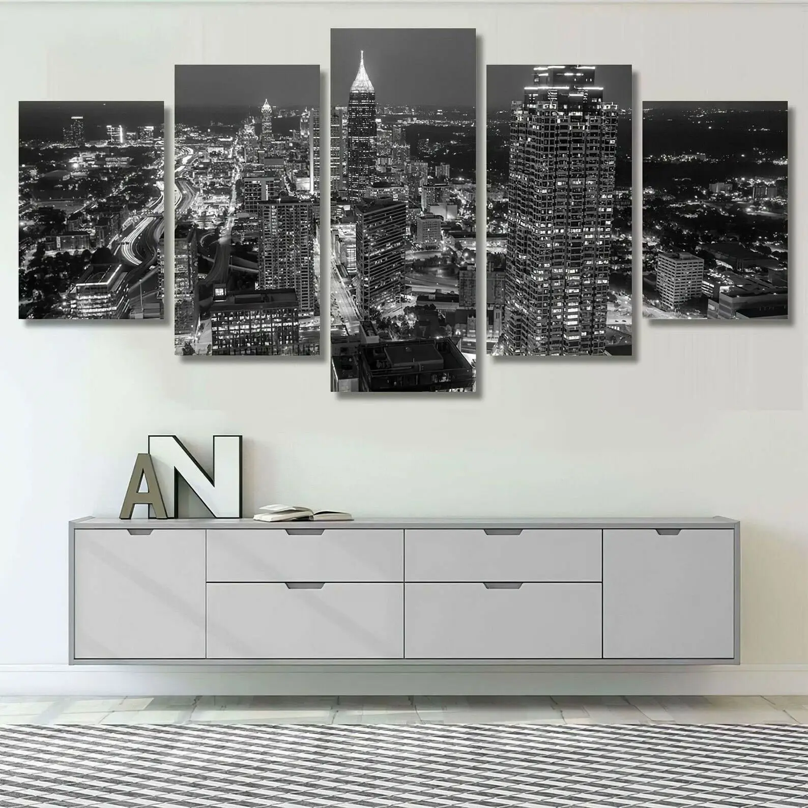 5 Panel Skyline Of Downtown Atlanta Georgia USA Poster Painting Wall Art Print Home Decor HD Pictures No Framed Paintings
5 Panel Skyline Of Downtown Atlanta Georgia USA Poster Painting Wall Art Print Home Decor HD Pictures No Framed Paintings