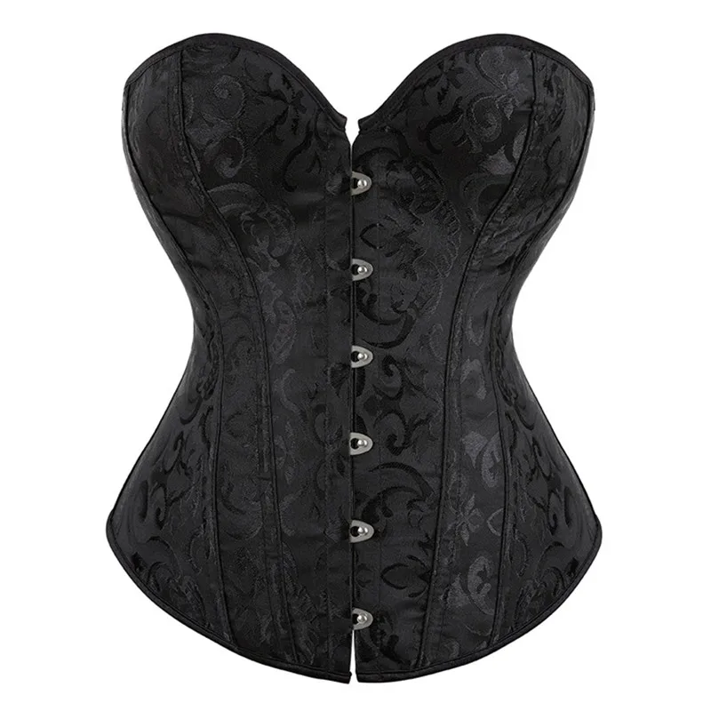Corsets Bustiers for Women Sexy Jacquard Overbust Corset Top Corselet Satin Overbust Brocade Vintage Plus Size Corsetto Korsett
Corsets Bustiers for Women Sexy Jacquard Overbust Corset Top Corselet Satin Overbust Brocade Vintage Plus Size Corsetto Korsett