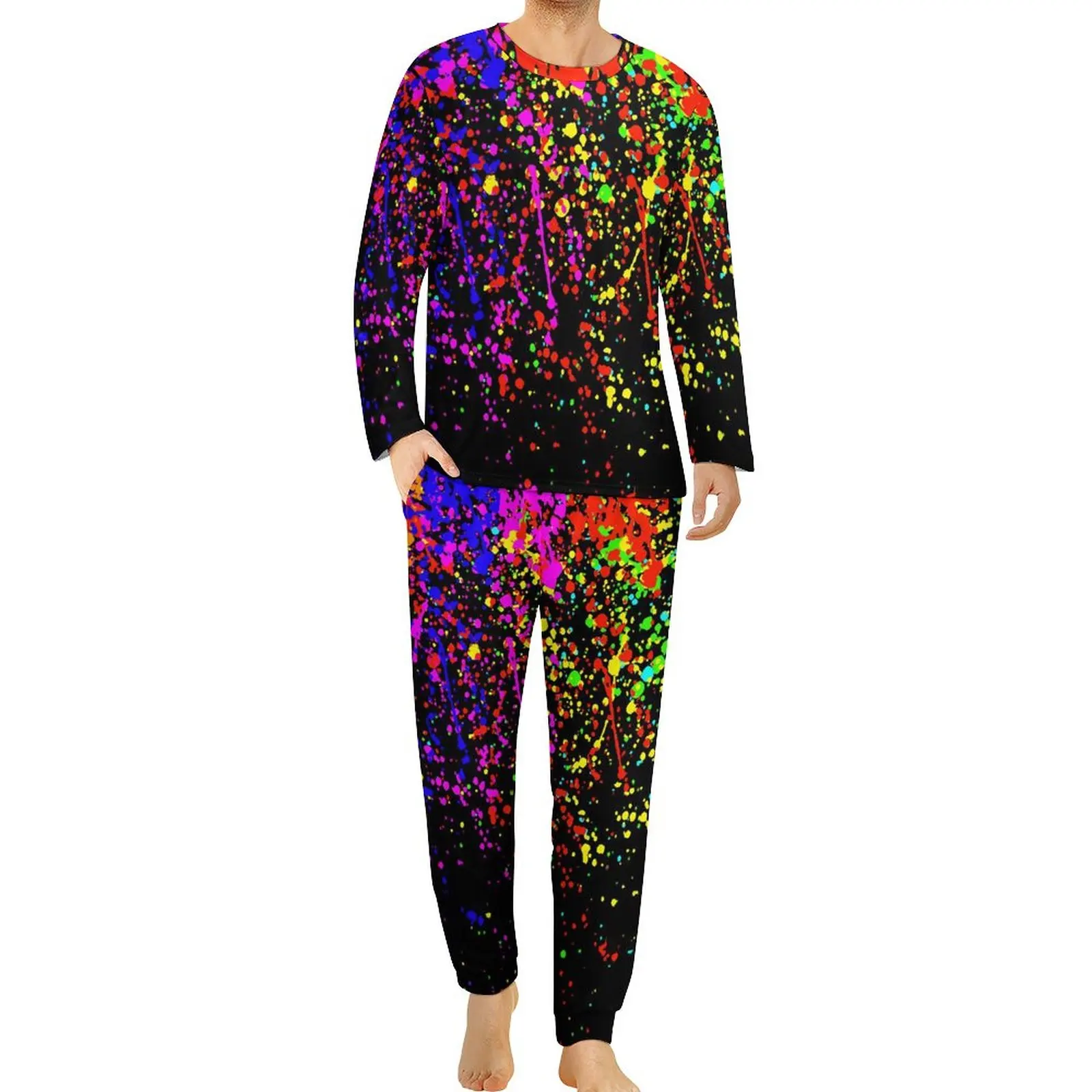 Clorful Splatter Pajamas Long Sleeve Abstract Print 2 Pieces Casual Pajama Sets Spring Men Graphic Trendy Oversized Sleepwear
Clorful Splatter Pajamas Long Sleeve Abstract Print 2 Pieces Casual Pajama Sets Spring Men Graphic Trendy Oversized Sleepwear