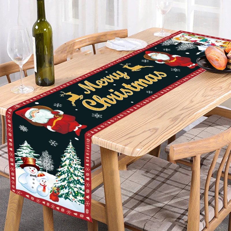 Christmas Table Runner Polyester Table Flag Cloth Decorative Tablecloth Christmas Ornament High Quality New Year's Gift
Christmas Table Runner Polyester Table Flag Cloth Decorative Tablecloth Christmas Ornament High Quality New Year's Gift