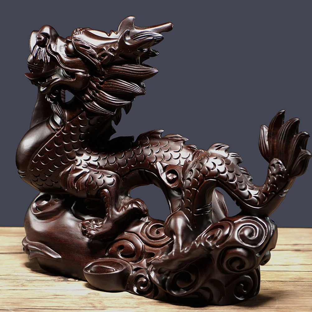 Decorative Dragon Gold Wooden Sculpture Statue Desktop Chinese Auspicious Ornaments Office Metal
Decorative Dragon Gold Wooden Sculpture Statue Desktop Chinese Auspicious Ornaments Office Metal