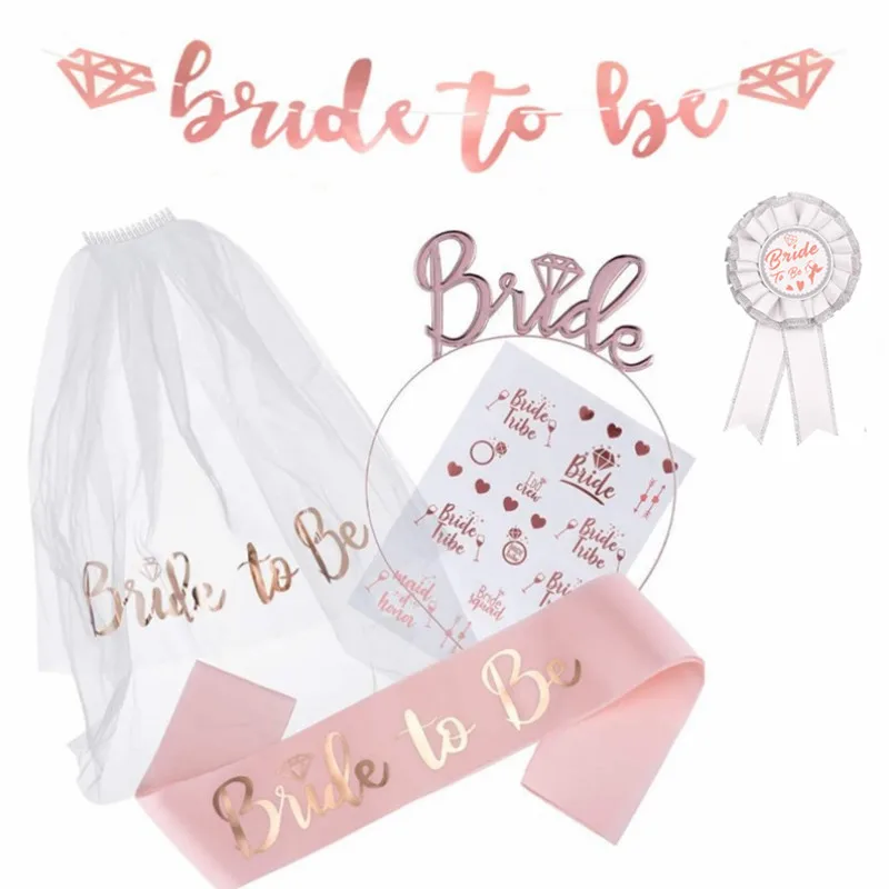 Bride To Be Veil Satin Sash Crown Bridal Shower Bridesmaid Gift Bachelorette Hen Party Decoration Supplies Wedding Decoration
Bride To Be Veil Satin Sash Crown Bridal Shower Bridesmaid Gift Bachelorette Hen Party Decoration Supplies Wedding Decoration