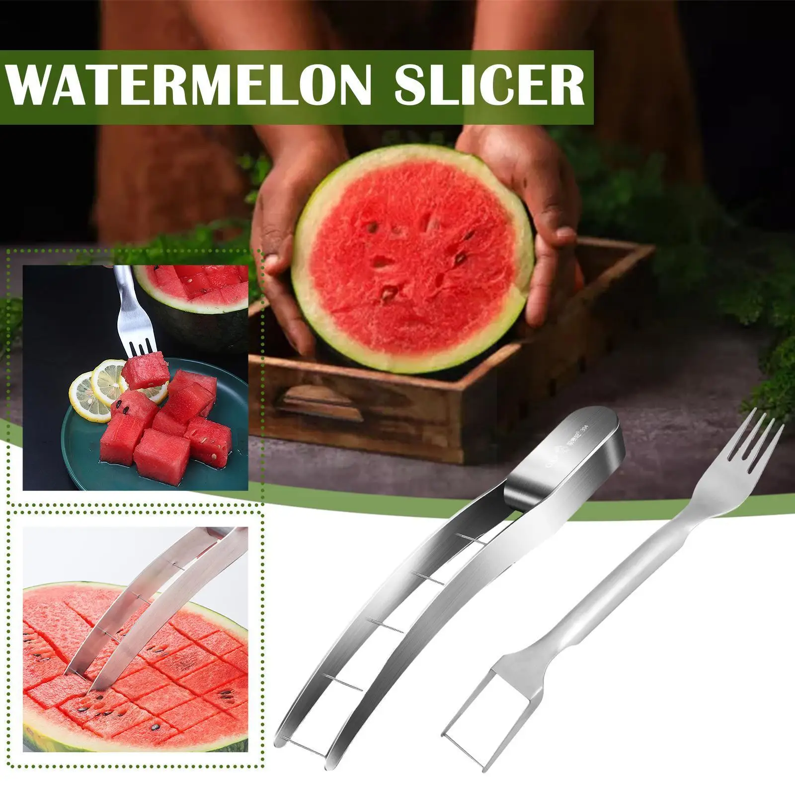 Watermelon Dicing Tool Portable Tableware Fork Fruit Fruit Multifunctional Fork Steel Fork 304 Watermelon Fork Cu R5A8
Watermelon Dicing Tool Portable Tableware Fork Fruit Fruit Multifunctional Fork Steel Fork 304 Watermelon Fork Cu R5A8