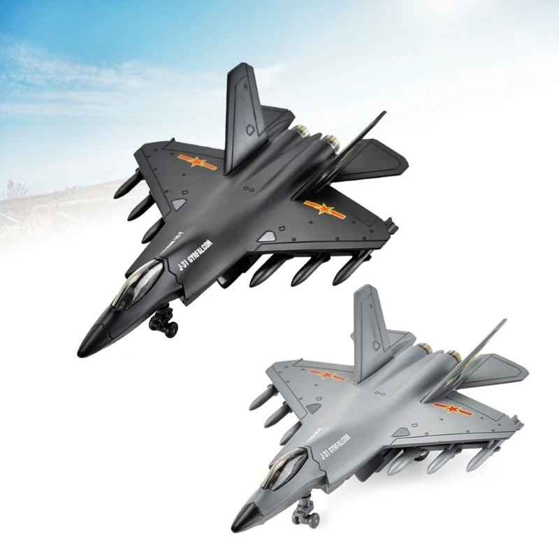 

Pull Back Airplanes Toy Diecast Air Force Metal Fighter Jet Bombers with Display Rack Kids Toy Collection Gift