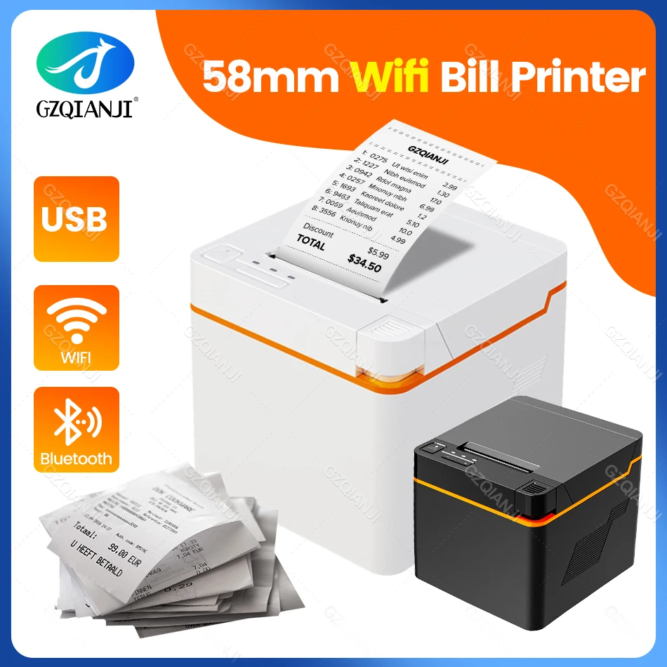 Mini 2inch Thermal Printer Desktop Bill Ticket Printers USB Bluetooth Wifi Interface impressora termica 58mm
Mini 2inch Thermal Printer Desktop Bill Ticket Printers USB Bluetooth Wifi Interface impressora termica 58mm