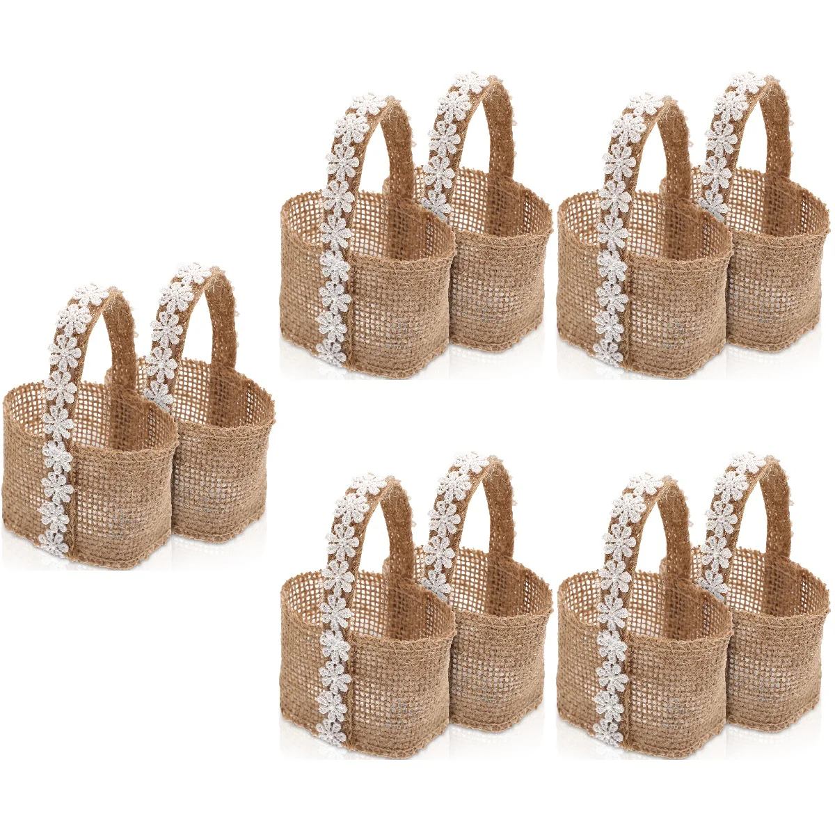 10 Attractive Decorative Flower Holder Burlap Bags Gift Packaging for Party Photography Wedding
10 Attractive Decorative Flower Holder Burlap Bags Gift Packaging for Party Photography Wedding