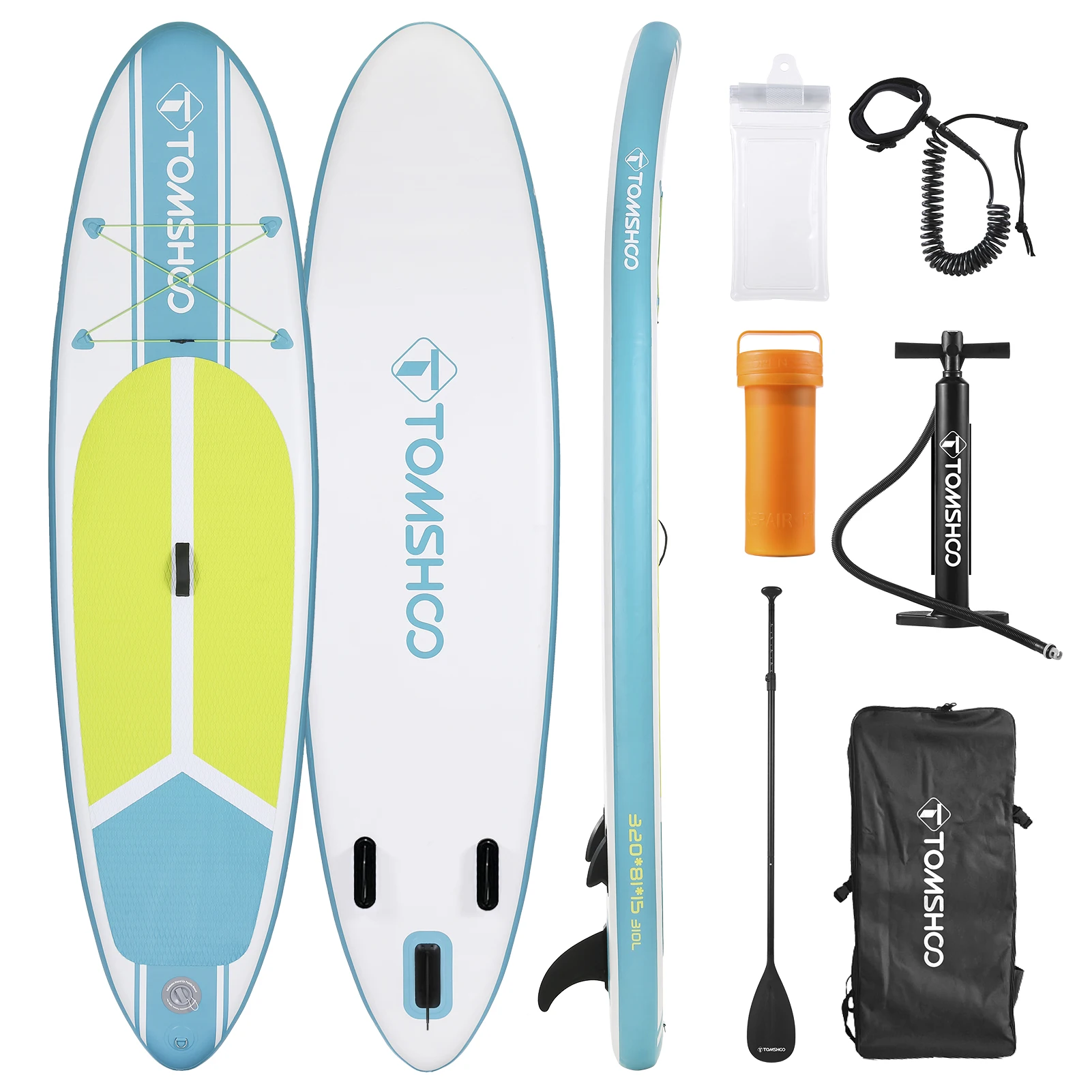 Inflatable Stand Up Paddle Board 6 Inch Thick SUP Paddleboard Water Sport Surf Set with Adjustable Paddle Pump Travel Backpack
Inflatable Stand Up Paddle Board 6 Inch Thick SUP Paddleboard Water Sport Surf Set with Adjustable Paddle Pump Travel Backpack