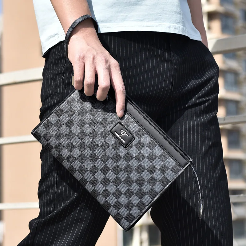 PVC Clutch Bag Zipper Men'S Wallet Card Fashion Luxury Square Phone Ipad Pouch Hand Porter Bag Briefcase Designer Handbag Purse
PVC Clutch Bag Zipper Men'S Wallet Card Fashion Luxury Square Phone Ipad Pouch Hand Porter Bag Briefcase Designer Handbag Purse
