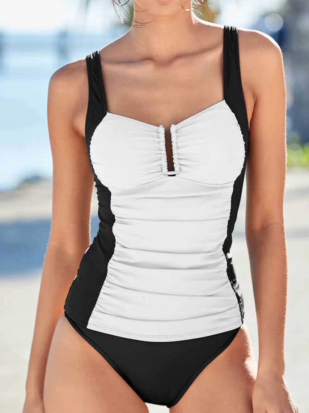 Black and White Stitching Swimsuit Women 2022 Tankinis Retro Swimwear Sexy Low Waist Bikinis Tummy Control Beach Bathing Suits
Black and White Stitching Swimsuit Women 2022 Tankinis Retro Swimwear Sexy Low Waist Bikinis Tummy Control Beach Bathing Suits