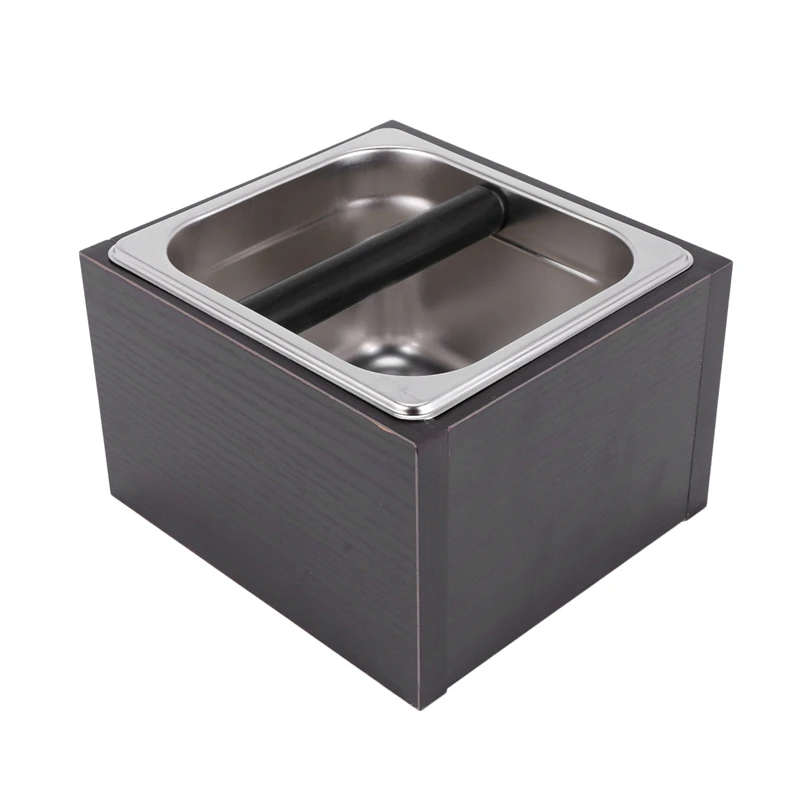 Wood Trash Can Coffee Knock Box Espresso Grounds Container Residue For Barista With Handle Coffee Residue Bucket Grind Waste Bin 
Wood Trash Can Coffee Knock Box Espresso Grounds Container Residue For Barista With Handle Coffee Residue Bucket Grind Waste Bin