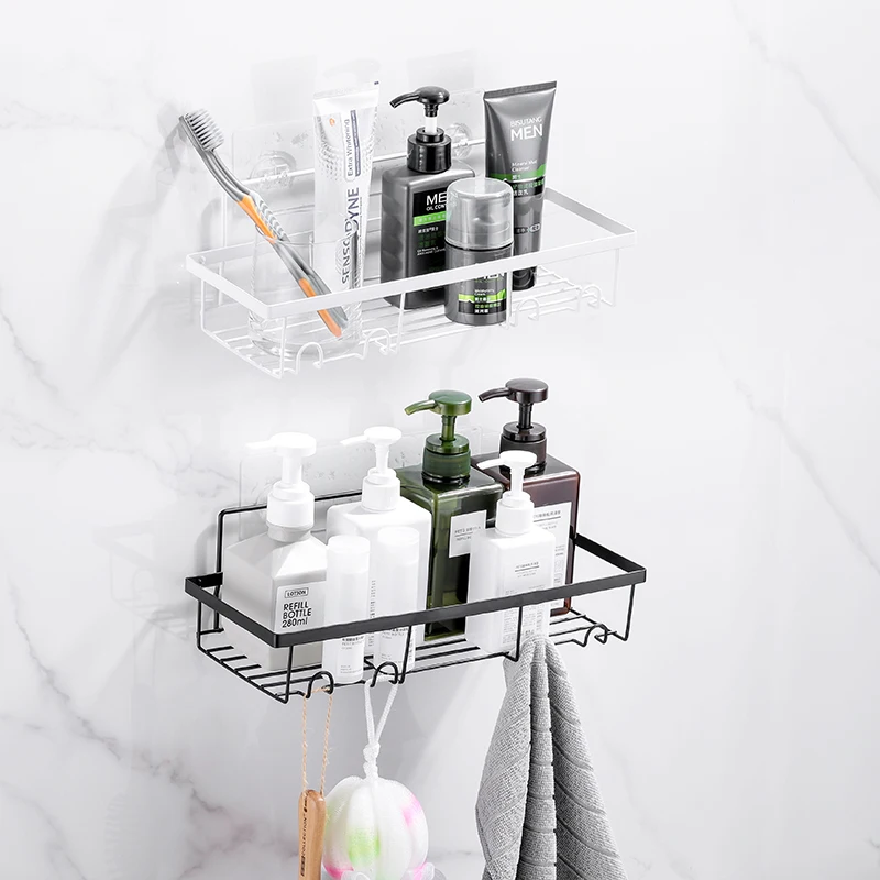 Bathroom Shelf Shampoo Shower Caddy Storage Rack Punch-Free Wall Mounted Shelves Kitchen Organizer Holder Bathroom Accessories
Bathroom Shelf Shampoo Shower Caddy Storage Rack Punch-Free Wall Mounted Shelves Kitchen Organizer Holder Bathroom Accessories