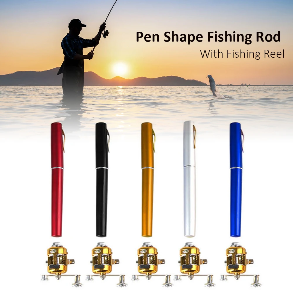 Portable Pocket Telescopic Mini Fishing Pole Pen Shape Folded Fishing Rod With Reel Wheel Fishing Gifts Fishing Tool Accessories
Portable Pocket Telescopic Mini Fishing Pole Pen Shape Folded Fishing Rod With Reel Wheel Fishing Gifts Fishing Tool Accessories
