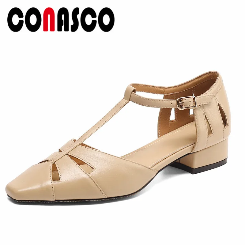 CONASCO Classic Women Pumps Literary Retro College Style Hollow Flat Toe Shoes Woman Spring Summer Basic Genuine Leather Sandals
CONASCO Classic Women Pumps Literary Retro College Style Hollow Flat Toe Shoes Woman Spring Summer Basic Genuine Leather Sandals