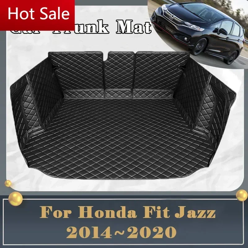 Автомобильный коврик для багажника Honda Fit Jazz GK3 4 5 6 7 2014 ~ 2020 грязеотталкивающий