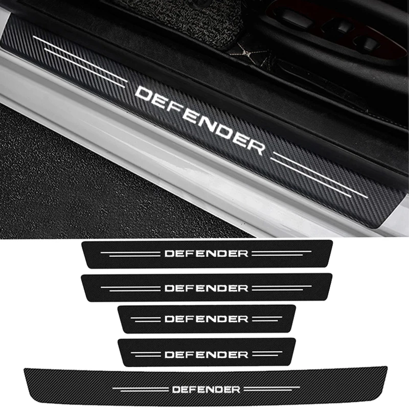 5 шт., защитные наклейки на пороги автомобиля, логотип Land Rover Defender 2021 2020 2019 2018 2017
5 шт., защитные наклейки на пороги автомобиля, логотип Land Rover Defender 2021 2020 2019 2018 2017